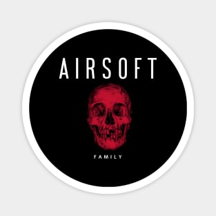 Airsoft Family - Red Skull Magnet